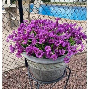 New 20 Bundles Artificial Flowers for Outdoors, UV Resistant Fake Flowers